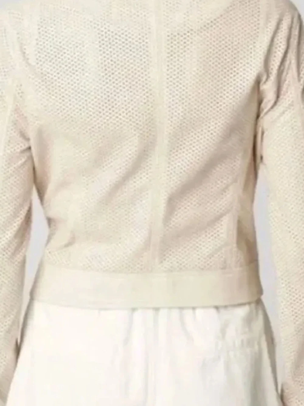 Blank NYC Faux Leather Moto Jacket - Cream / Beige Size XS - Picture 3 of 14
